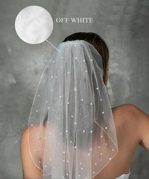 Wedding Veil with Metal Comb Bachelorette Party Veils for Bride AG09