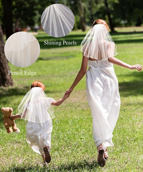 Wedding Veil with Metal Comb Bachelorette Party Veils for Bride AG09