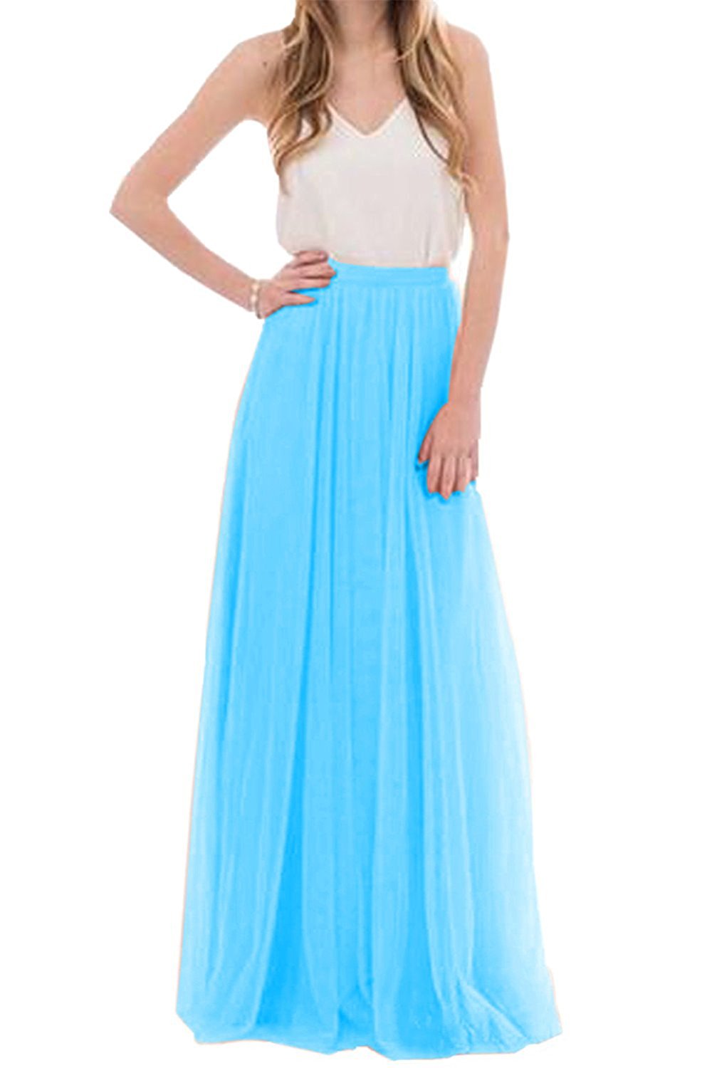 acka tulle long skirt（ivory）size2 Ivory Tulle Layered Horsehair Wedding Skirt, Swan Wave